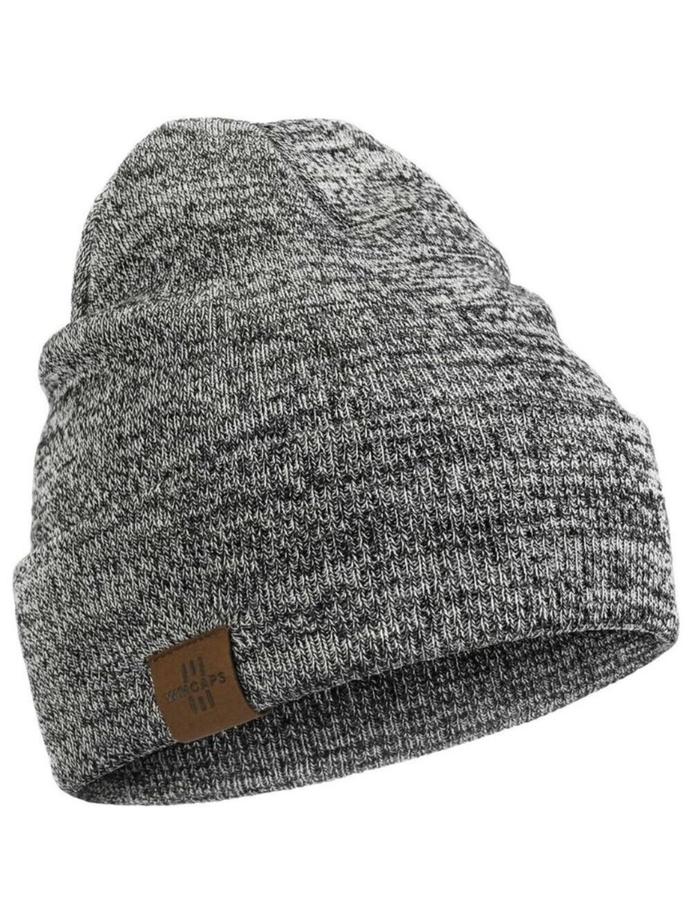Men and Women Black/White Acrylic Stretchy Daily Knit Warm Winter Beanie Hats